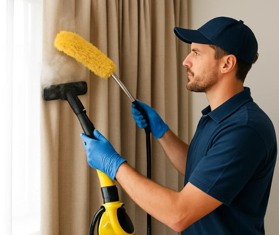 Trusted residential curtain cleaning technician Matty Curtain Cleaning north-sydney-nsw QLD
